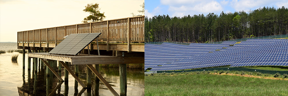 North Carolina solar. iStock Photos by Greg Bethmann and Kris Williams